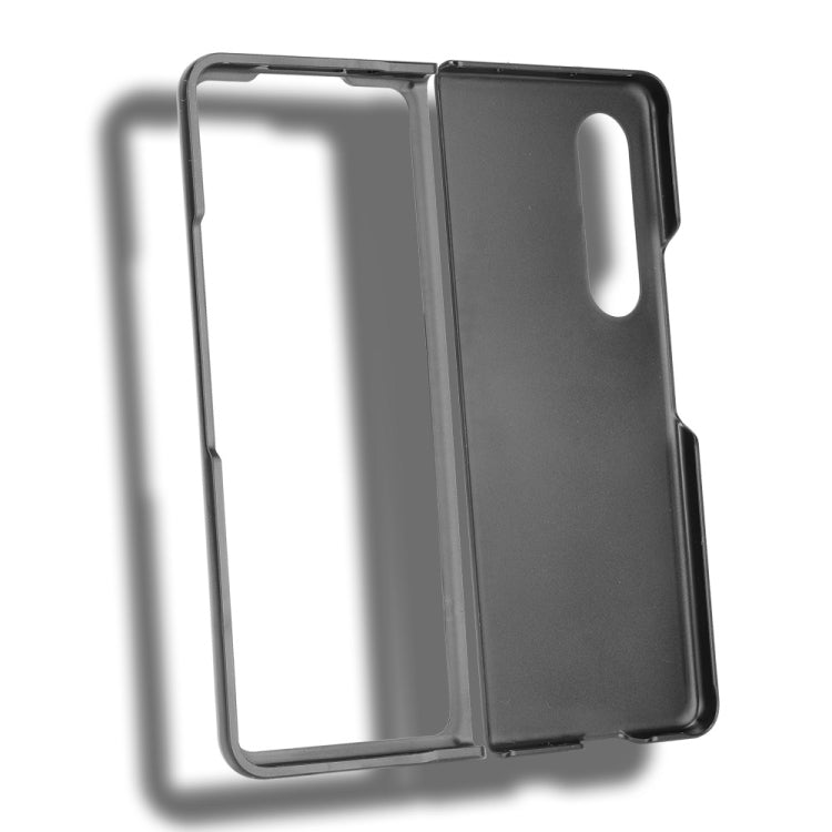 For Samsung Galaxy Z Fold3 5G Shockproof Sheep Skin PC + PU + TPU Case(Black) - free shipping - PMC TechLife - Order now!