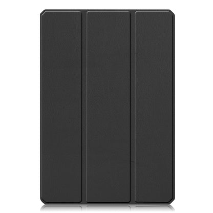 For Xiaomi Pad 5 / 5 Pro Custer Texture Horizontal Flip Leather Case with Three-folding Holder & Sleep / Wake-up Function(Black) - More Tablet Cases by PMC Jewellery | Online Shopping South Africa | PMC Jewellery