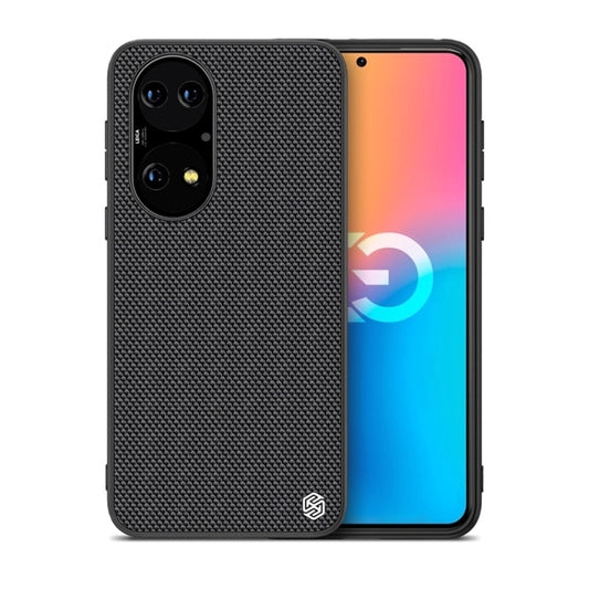 For Huawei P50 NILLKIN 3D Textured Nylon Fiber TPU Case(Black) - Huawei Cases by NILLKIN | Online Shopping South Africa | PMC Jewellery | Buy Now Pay Later Mobicred