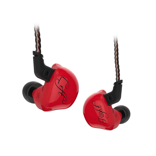 KZ ZSR 6-unit Ring Iron In-ear Wired Earphone, Standard Version(Red) - In Ear Wired Earphone by KZ | Online Shopping South Africa | PMC Jewellery
