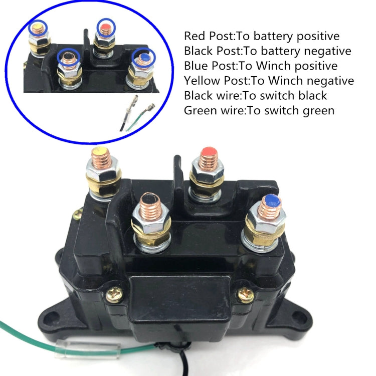 A0399 12V 250A  ATV Electric Winch Relay Heavy Duty Solenoid Contactor with Switch - Relays by PMC Jewellery | Online Shopping South Africa | PMC Jewellery