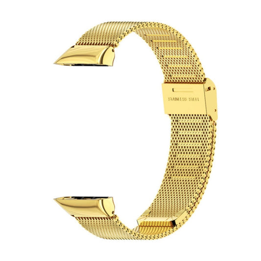 For Huawei Band 6 / Honor Band 6 / 7 MIJOBS Milan Stainless Steel Watch Band(Gold) - Watch Bands by MIJOBS | Online Shopping South Africa | PMC Jewellery | Buy Now Pay Later Mobicred