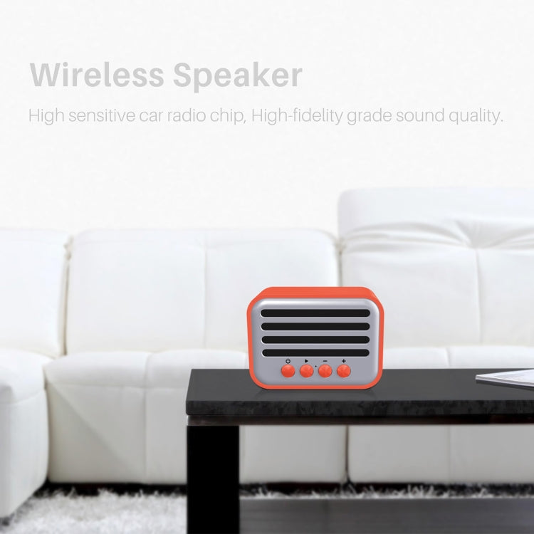 New Rixing NR-102 Mini TWS Bluetooth Speaker(Orange) - Mini Speaker by New Rixing | Online Shopping South Africa | PMC Jewellery