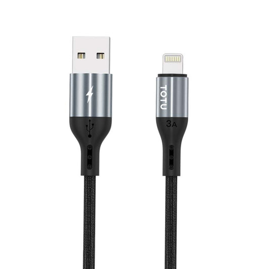 TOTUDESIGN BL-011 Speedy Series II 8 Pin Charging Data Cable, Length:2m(Grey) - Normal Style Cable by TOTUDESIGN | Online Shopping South Africa | PMC Jewellery
