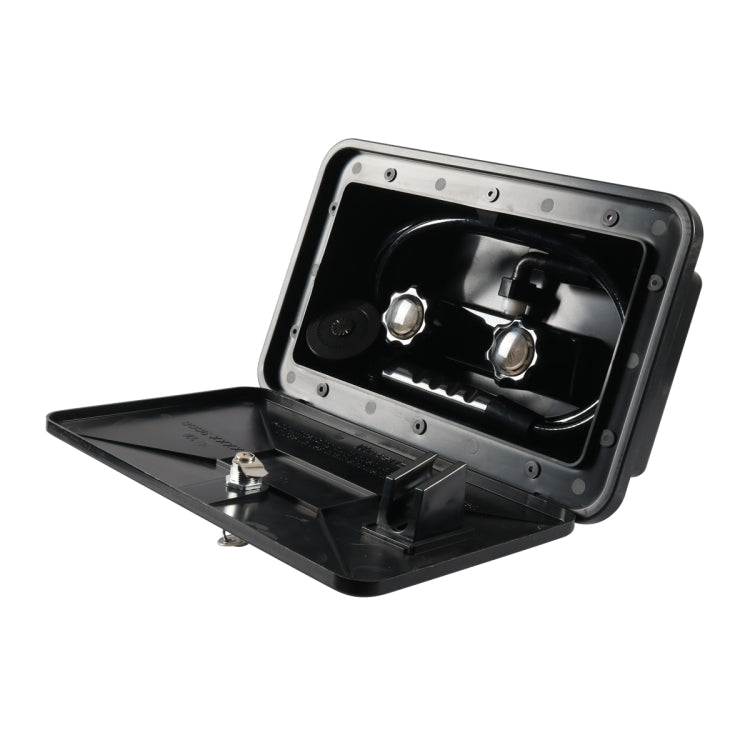 A6622-02 Black RV External Shower Box Head with Hose - Others by PMC TechLife | Online Shopping South Africa | PMC TechLife