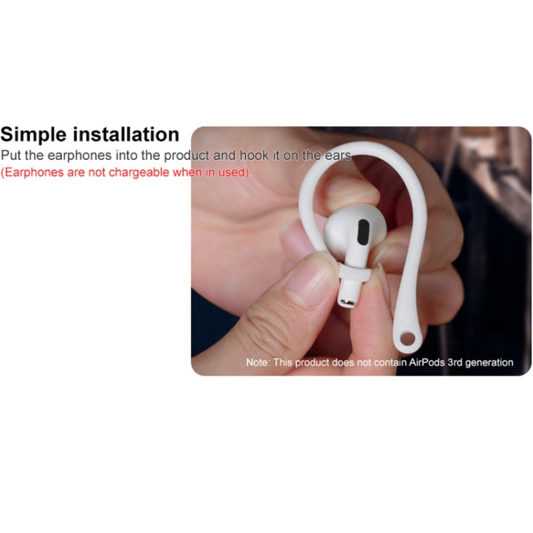 1 Pair imak Wireless Earphones Silicone Anti-lost Lanyard Ear Hook For AirPods 3(White) - Anti-lost & Holder by imak | Online Shopping South Africa | PMC Jewellery