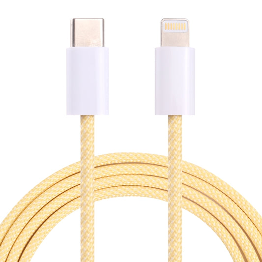 20W PD USB-C / Type-C to 8 Pin Data Cable, Cable Length: 1m(Yellow) - 2 in 1 Cable by PMC Jewellery | Online Shopping South Africa | PMC Jewellery