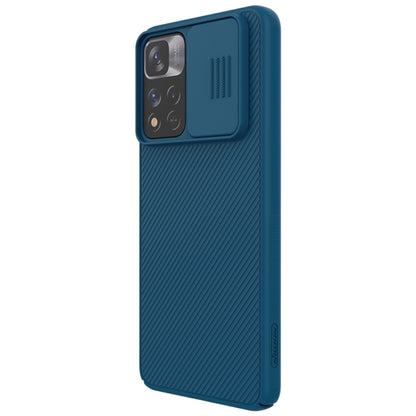 For Xiaomi Redmi Note 11 Pro Global / 11 Pro Global 5G / 11 Pro+ 5G India / 11E Pro 5G NILLKIN Black Mirror Pro Camshield PC Case (Peacock Blue) - Redmi Note 11 Case by NILLKIN | Online Shopping South Africa | PMC Jewellery