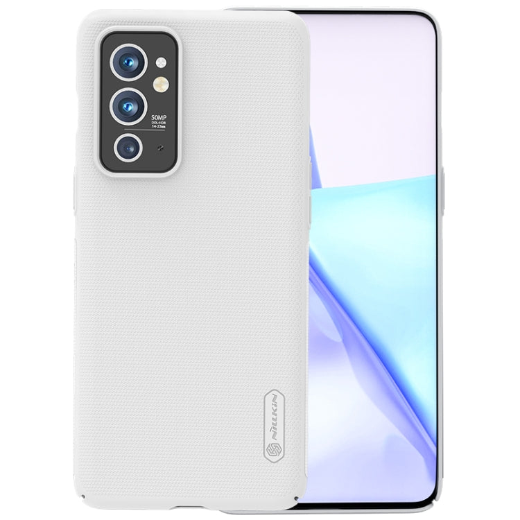 For OnePlus 9RT 5G NILLKIN Frosted Concave-convex Texture PC Phone Case(White) - OnePlus Cases by NILLKIN | Online Shopping South Africa | PMC Jewellery