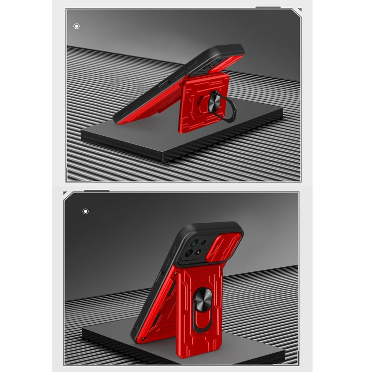 For Samsung Galaxy A22 5G Sliding Camshield Card Phone Case(Black) - free shipping - PMC TechLife - Order now!