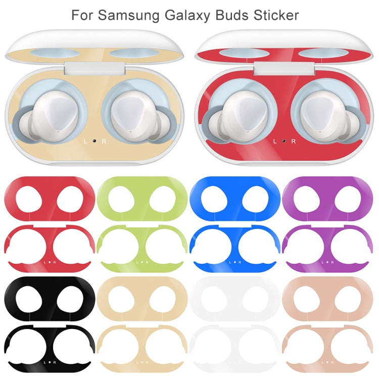 For Galaxy Buds Wireless Bluetooth Earphone Metal Protective Sticker(Gold) - Protective Sticker by PMC TechLife | Online Shopping South Africa | PMC TechLife
