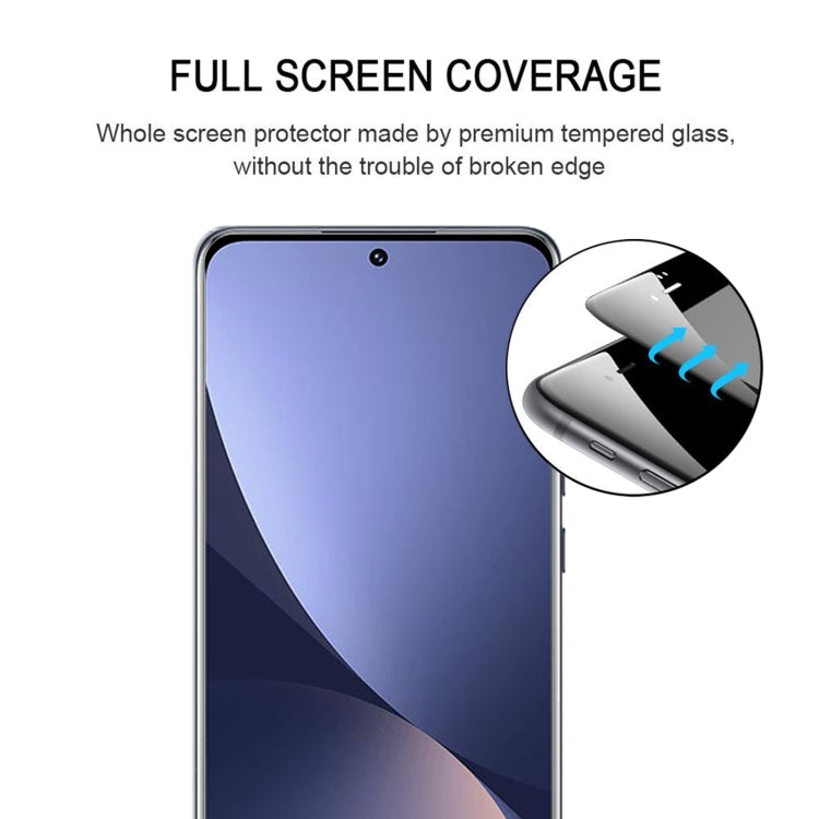 25 PCS 9H HD 3D Curved Edge Tempered Glass Film For Xiaomi 12X / 12 / 12S (Black) - 12 Tempered Glass by PMC Jewellery | Online Shopping South Africa | PMC Jewellery