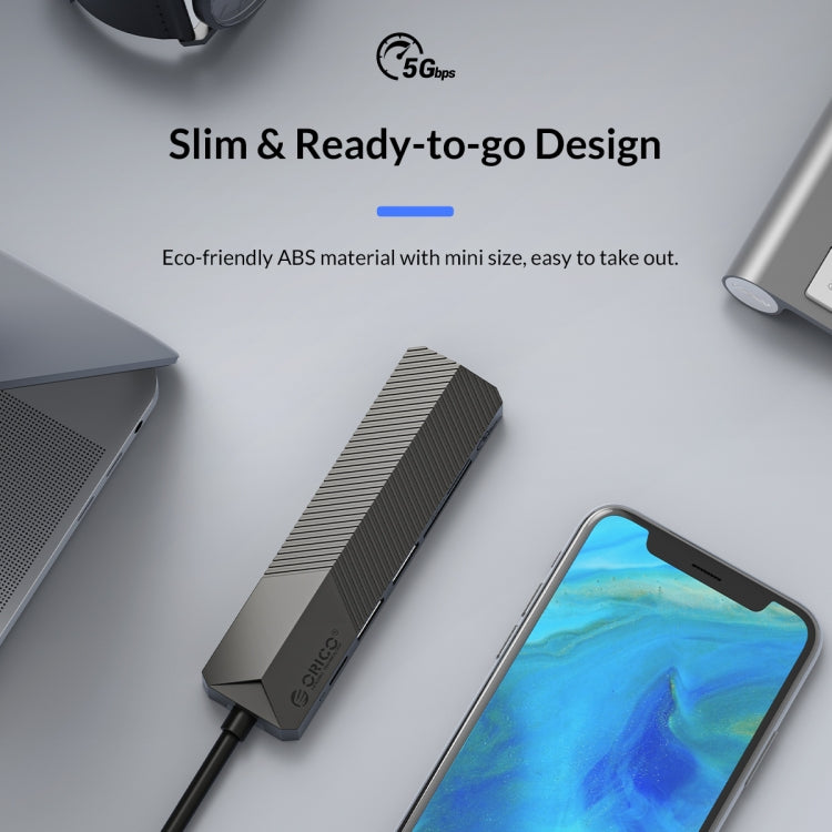 ORICO MDK-4P-GY-BP 4 In 1 Type-C / USB-C Multifunctional Docking Station(Grey) - USB HUB by ORICO | Online Shopping South Africa | PMC TechLife | Buy Now Pay Later Mobicred