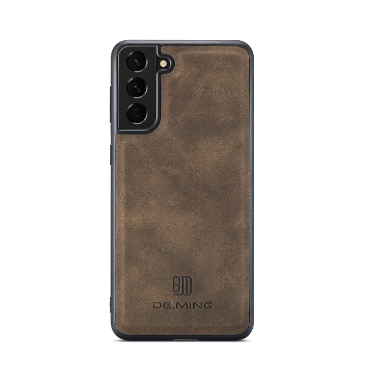 For Samsung Galaxy S22 5G DG.MING M1 Series 3-Fold Multi Card Wallet Phone Case(Coffee) - Galaxy S22 5G Cases by DG.MING | Online Shopping South Africa | PMC TechLife | Buy Now Pay Later Mobicred