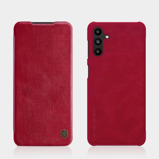 For Samsung Galaxy A13 5G NILLKIN QIN Series Crazy Horse Texture Leather Phone Case(Red) - Galaxy Phone Cases by NILLKIN | Online Shopping South Africa | PMC Jewellery