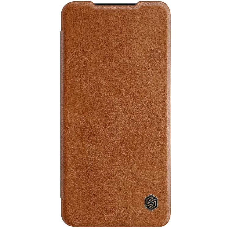 For Samsung Galaxy S22 Ultra 5G NILLKIN QIN Series Pro Sliding Camera Cover Design Leather Phone Case(Brown) - Galaxy S22 Ultra 5G Cases by NILLKIN | Online Shopping South Africa | PMC Jewellery