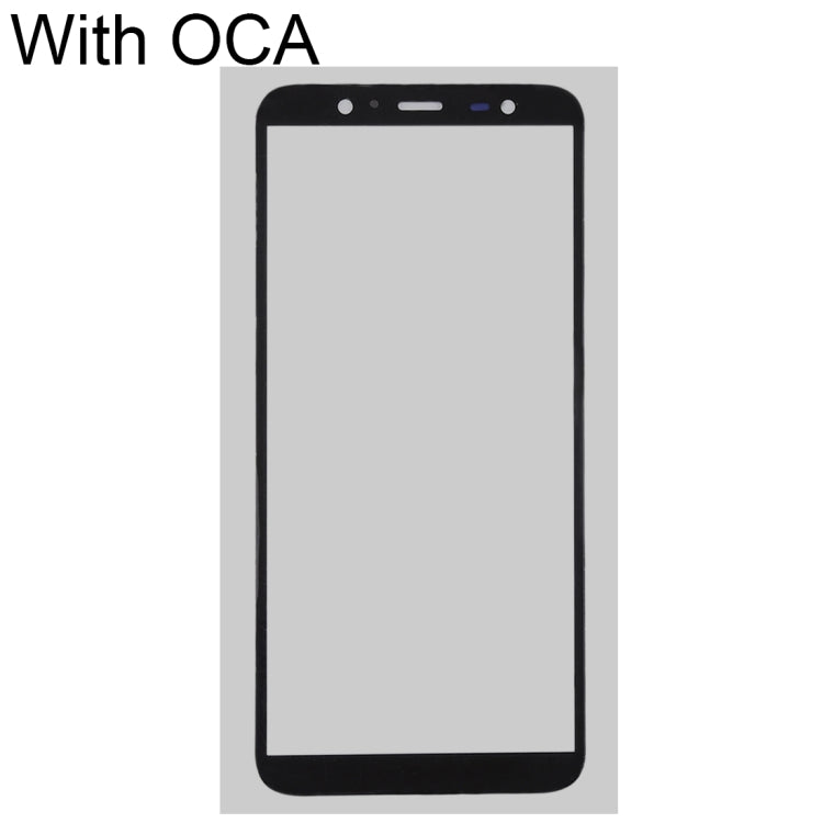 For Samsung Galaxy J8 / J810 Front Screen Outer Glass Lens with OCA Optically Clear Adhesive - Outer Glass Lens by PMC Jewellery | Online Shopping South Africa | PMC Jewellery