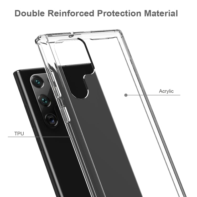 For Samsung Galaxy S22 Ultra 5G Shockproof Scratchproof TPU + Acrylic Phone Case(Black) - Galaxy S22 Ultra 5G Cases by PMC TechLife | Online Shopping South Africa | PMC TechLife | Buy Now Pay Later Mobicred