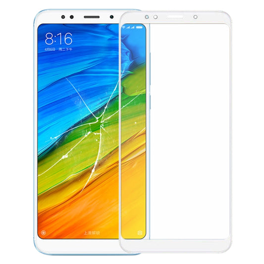 Front Screen Outer Glass Lens with OCA Optically Clear Adhesive for Xiaomi Redmi 5 Plus(White) - LCD Related Parts by PMC Jewellery | Online Shopping South Africa | PMC Jewellery