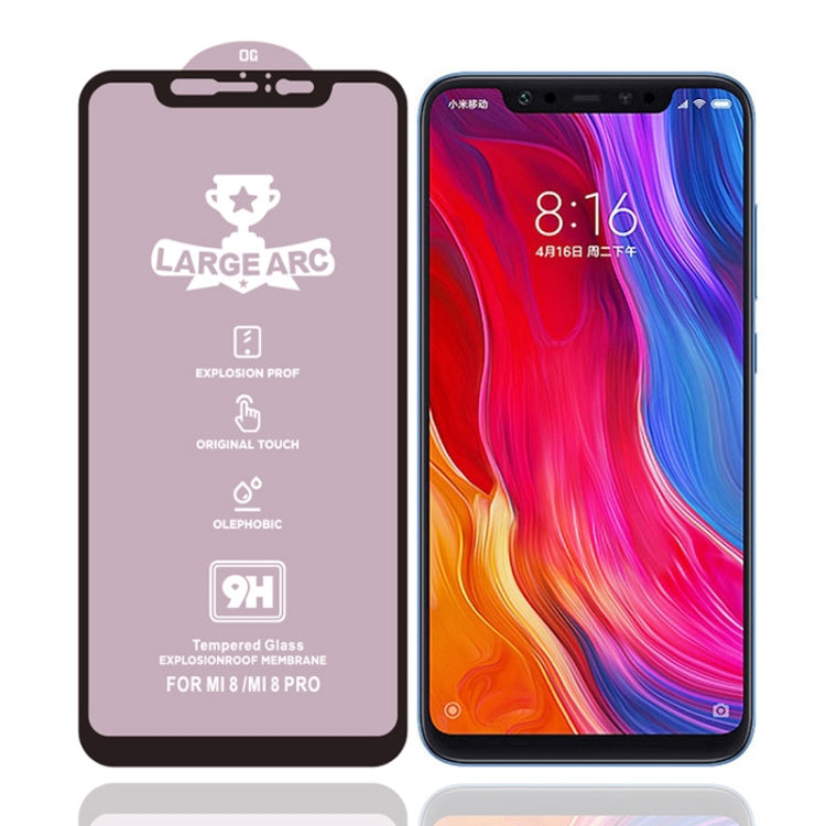 25 PCS 9H HD Large Arc High Alumina Full Screen Tempered Glass Film for Xiaomi Mi 8 -  by PMC Jewellery | Online Shopping South Africa | PMC Jewellery