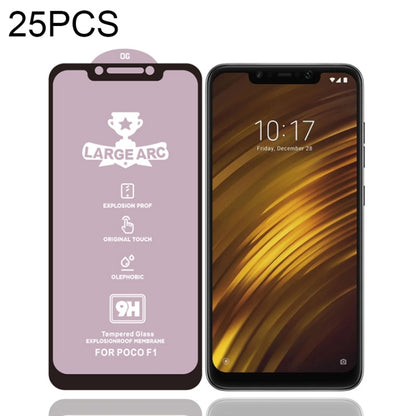 25 PCS 9H HD Large Arc High Alumina Full Screen Tempered Glass Film for Xiaomi Pocophone F1 -  by PMC Jewellery | Online Shopping South Africa | PMC Jewellery