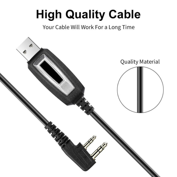 RETEVIS J9110P Dedicated USB Programming Cable for RT3S Series EDA0014386 / EDA0014407(Black) - free shipping - PMC TechLife - Order now!