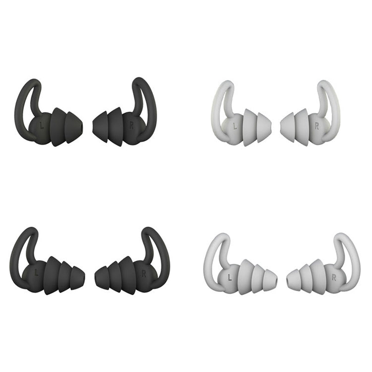 iMeBoBo A1 Shark Fin Version Nano Silicone Sleeping Noise Reduction Earplugs, Style:Three Layer(Black) - Anti-dust & Ear Caps by PMC Jewellery | Online Shopping South Africa | PMC Jewellery