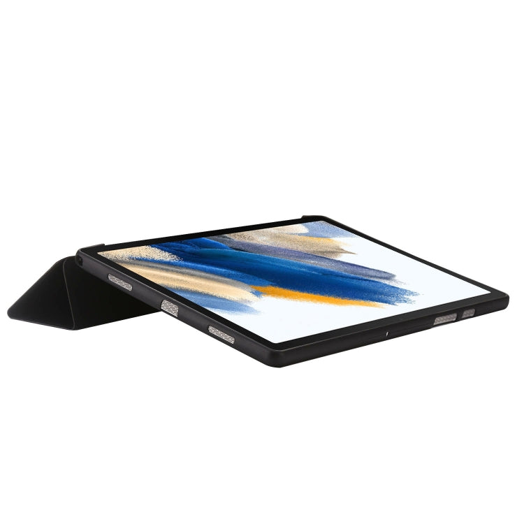 For Samsung Galaxy Tab A8 10.5 2021 TPU Three-fold Horizontal Flip Leather Case(Black) - free shipping - PMC TechLife - Order now!