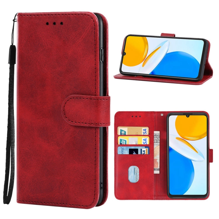 Leather Phone Case For Honor X7(Red) - Honor Cases by PMC Jewellery | Online Shopping South Africa | PMC Jewellery | Buy Now Pay Later Mobicred