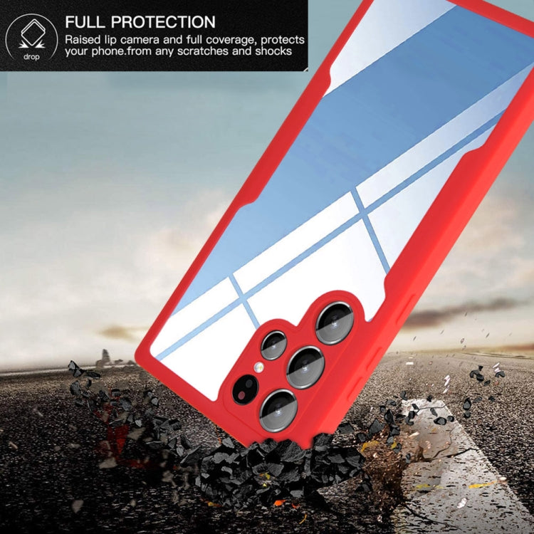 For Samsung Galaxy S22 Ultra 5G Acrylic + TPU 360 Degrees Full Coverage Shockproof Phone Case(Black) - free shipping - PMC TechLife - Order now!