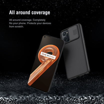 For OPPO Realme 9i NILLKIN Black Mirror Series Camshield PC Phone Case(Black) - Realme Cases by NILLKIN | Online Shopping South Africa | PMC Jewellery