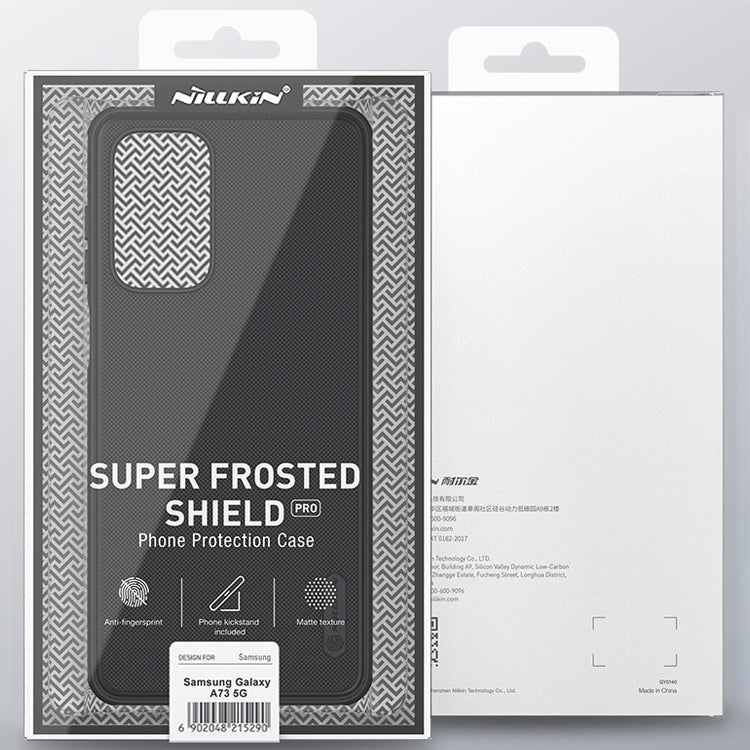 For Samsung Galaxy A73 5G NILLKIN Super Frosted Shield Pro PC + TPU Phone Case(Black) - Galaxy Phone Cases by NILLKIN | Online Shopping South Africa | PMC Jewellery