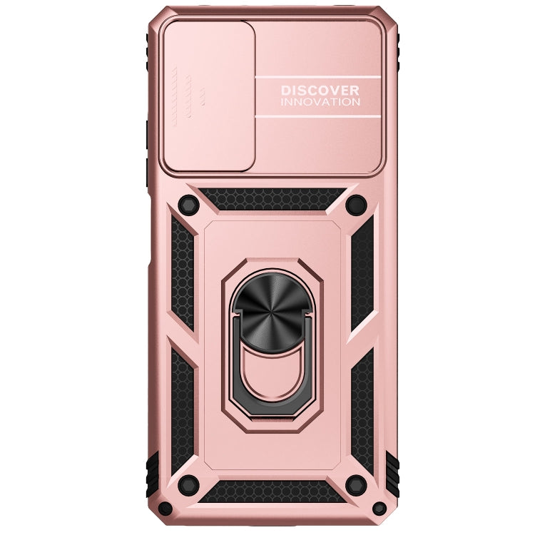 For Xiaomi Redmi Note 11 Pro Global Sliding Camshield Holder Phone Case(Rose Gold) - Redmi Note 11 Pro Case by PMC Jewellery | Online Shopping South Africa | PMC Jewellery