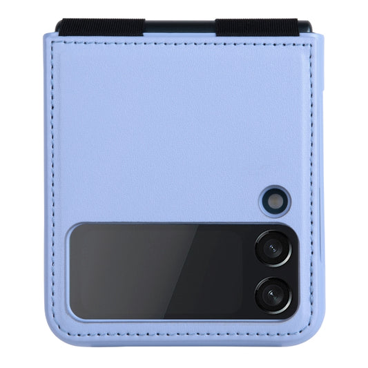 For Samsung Galaxy Z Flip3 5G NILLKIN QIN Series Leather Folding Phone Case with Magnetic Holder(Blue) - Galaxy Phone Cases by NILLKIN | Online Shopping South Africa | PMC Jewellery