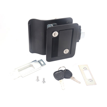 A5981-03 Black RV Paddle Entry Door Lock Latch - Locks & Hasps by PMC Jewellery | Online Shopping South Africa | PMC Jewellery