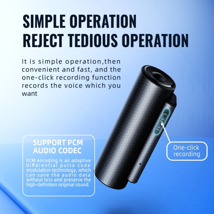 Q76 Smart HD Noise Reduction Voice Control Strong Magnetic Recording Pen, Capacity:8GB(Black) - Recording Pen by PMC TechLife | Online Shopping South Africa | PMC TechLife | Buy Now Pay Later Mobicred