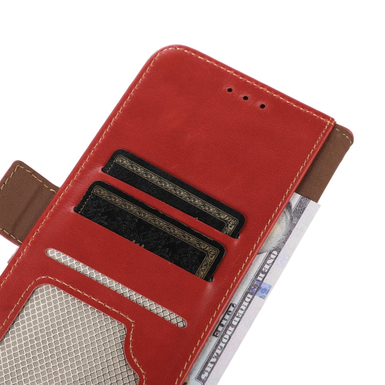 For Xiaomi Redmi 10C / 10 India Crazy Horse Top Layer Cowhide Leather Phone Case(Red) - Xiaomi Cases by PMC Jewellery | Online Shopping South Africa | PMC Jewellery