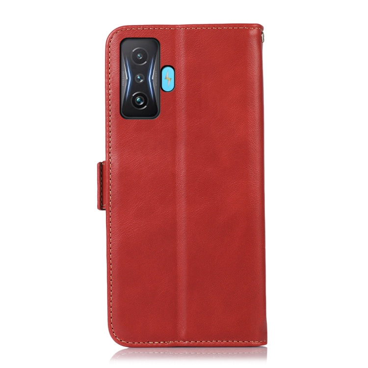 For Xiaomi Redmi K50 Gaming Crazy Horse Top Layer Cowhide Leather Phone Case(Red) - Xiaomi Cases by PMC Jewellery | Online Shopping South Africa | PMC Jewellery