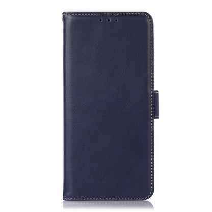 For Xiaomi Poco X4 Pro 5G Crazy Horse Top Layer Cowhide Leather Phone Case(Blue) - Xiaomi Cases by PMC Jewellery | Online Shopping South Africa | PMC Jewellery