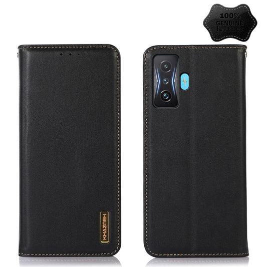 For Xiaomi Redmi K50 Gaming KHAZNEH Nappa Top Layer Cowhide Leather Phone Case(Black) - Xiaomi Cases by PMC Jewellery | Online Shopping South Africa | PMC Jewellery