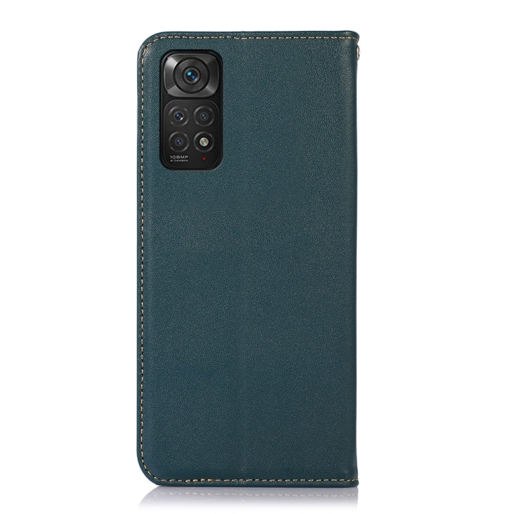 For Xiaomi Redmi Note 11 4G/11S 4G Global KHAZNEH Nappa Top Layer Cowhide Leather Phone Case(Green) - Xiaomi Cases by PMC Jewellery | Online Shopping South Africa | PMC Jewellery