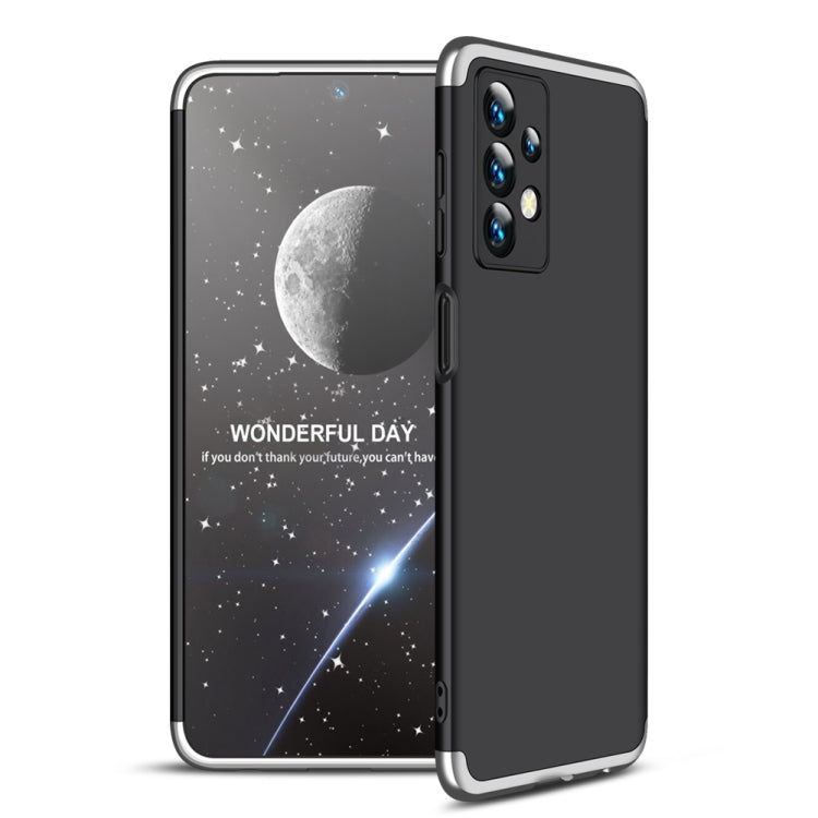 For Samsung Galaxy A23 GKK Three Stage Splicing Full Coverage PC Phone Case(Black Silver) - free shipping - PMC TechLife - Order now!