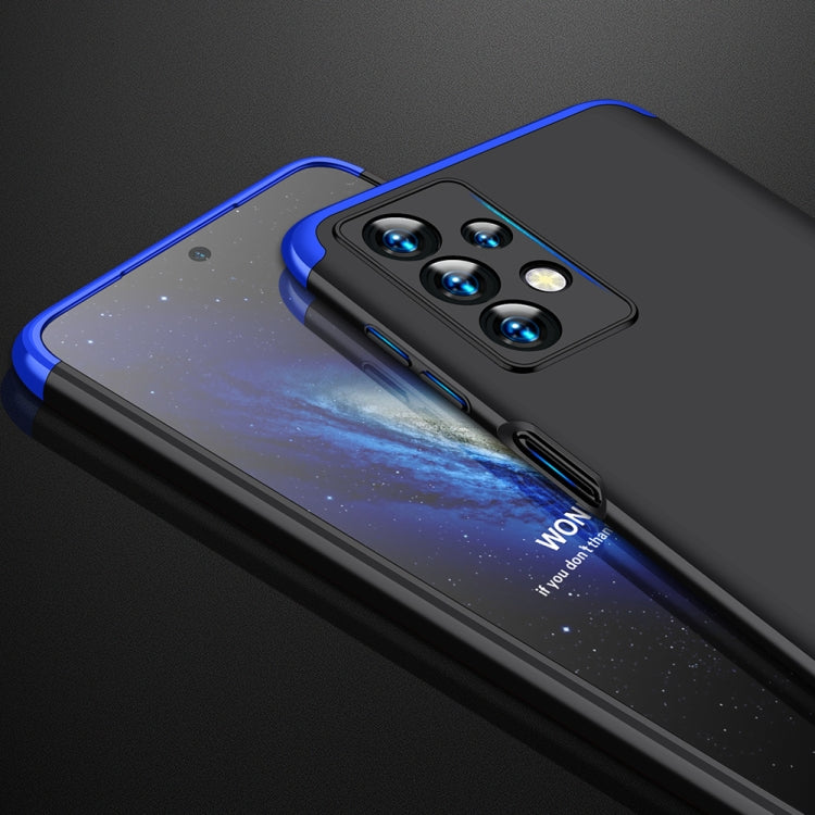 For Samsung Galaxy A23 GKK Three Stage Splicing Full Coverage PC Phone Case(Black Blue) - Galaxy Phone Cases by GKK | Online Shopping South Africa | PMC TechLife | Buy Now Pay Later Mobicred