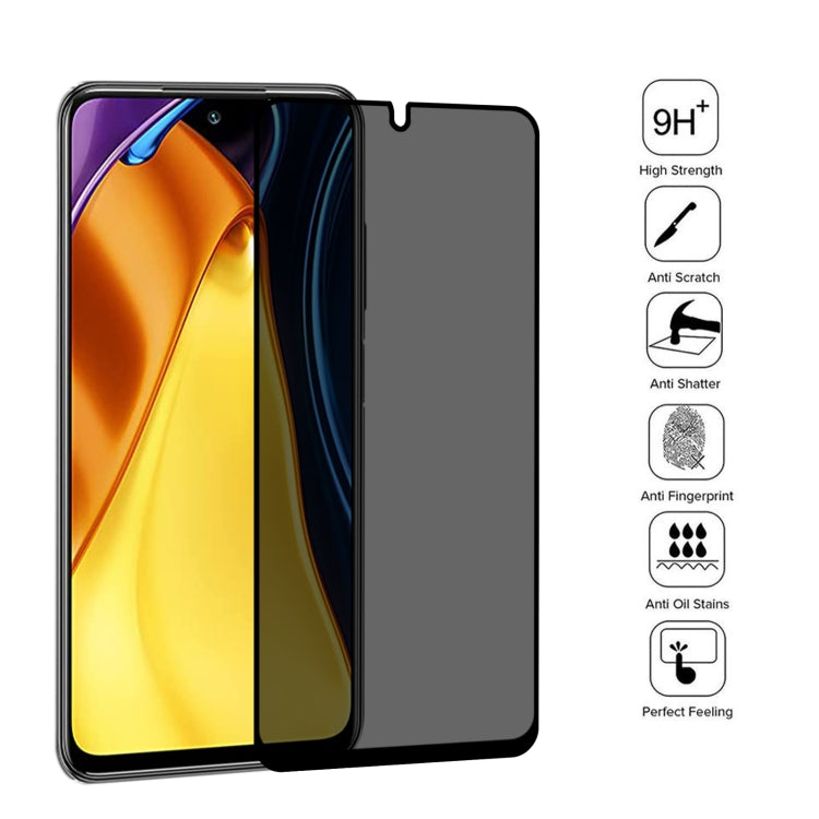 25 PCS Full Cover Anti-peeping Tempered Glass Film For Xiaomi Poco M3 Pro -  by PMC Jewellery | Online Shopping South Africa | PMC Jewellery