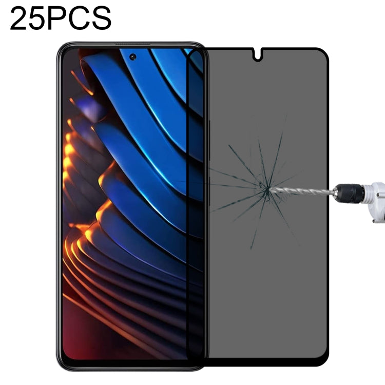 25 PCS Full Cover Anti-peeping Tempered Glass Film For Xiaomi Poco X3 GT -  by PMC Jewellery | Online Shopping South Africa | PMC Jewellery