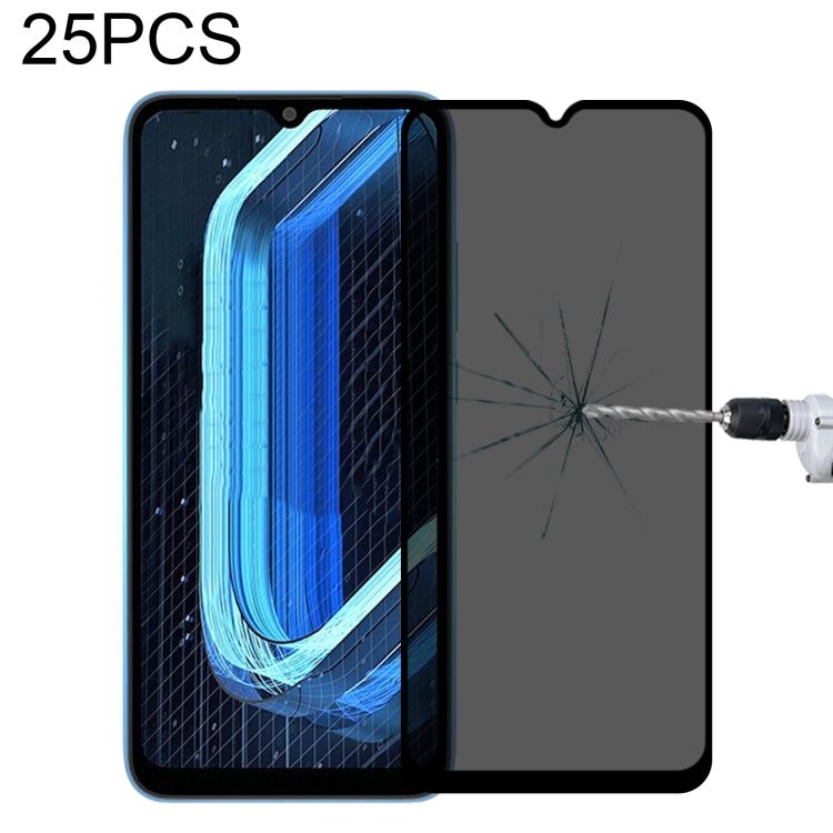 25 PCS Full Cover Anti-peeping Tempered Glass Film For Xiaomi Poco C31 -  by PMC Jewellery | Online Shopping South Africa | PMC Jewellery