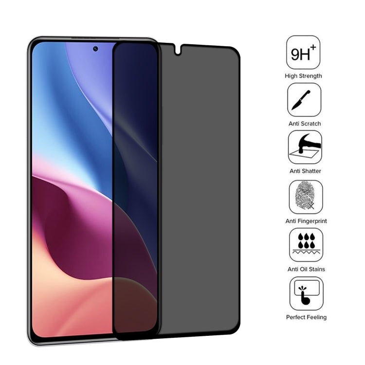 25 PCS Full Cover Anti-peeping Tempered Glass Film For Xiaomi Redmi K40 / K40S -  by PMC Jewellery | Online Shopping South Africa | PMC Jewellery