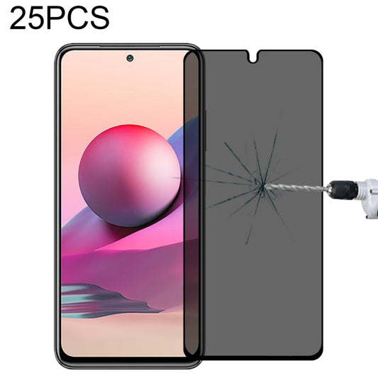 25 PCS Full Cover Anti-peeping Tempered Glass Film For Xiaomi Poco M5s / Redmi Note 10S - Poco M5s Tempered Glass by PMC Jewellery | Online Shopping South Africa | PMC Jewellery