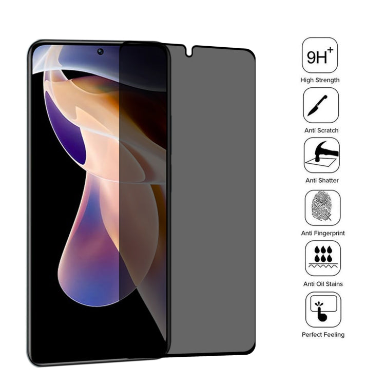 25 PCS Full Cover Anti-peeping Tempered Glass Film For Xiaomi Redmi Note 11 Pro+ 5G -  by PMC Jewellery | Online Shopping South Africa | PMC Jewellery