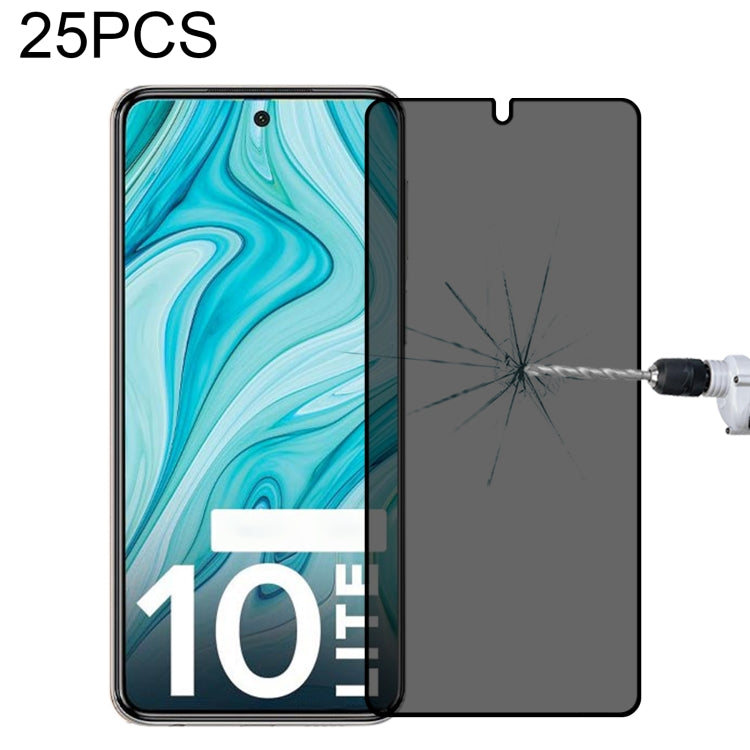 25 PCS Full Cover Anti-peeping Tempered Glass Film For Xiaomi Redmi Note 10 Lite -  by PMC Jewellery | Online Shopping South Africa | PMC Jewellery